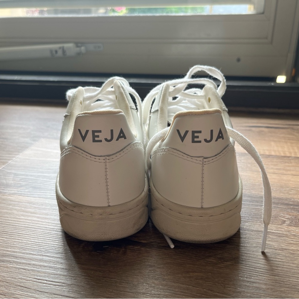 Veja Classic White Lace-Up Sneakers